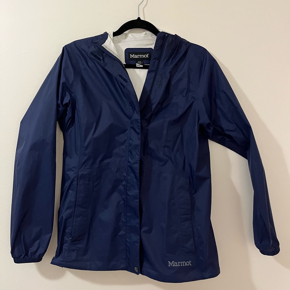 Marmot Raincoat Navy Blue, Size M